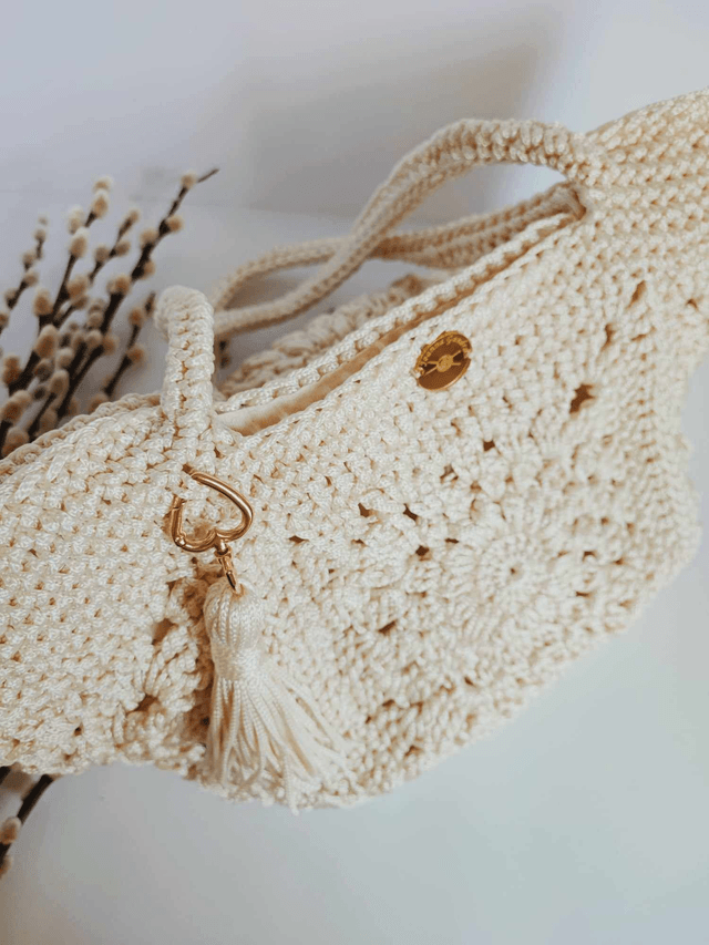 Aurora Sac fourre-tout au crochet | sac au crochet | sac à main bohème | sac bohème