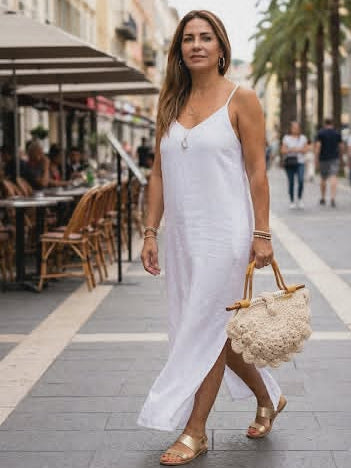 Sac Dalia – Élégance bohème en crochet beige avec anses en bambou naturel