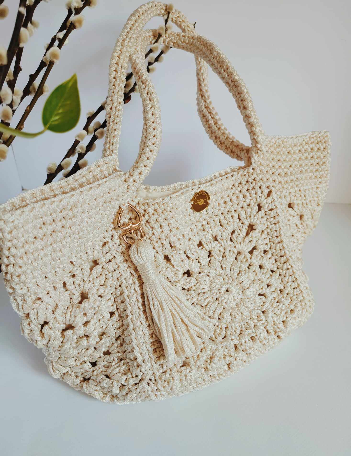 Aurora Sac fourre-tout au crochet | sac au crochet | sac à main bohème | sac bohème