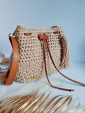 Sac Mila – Sac seau bohème en crochet fait-main