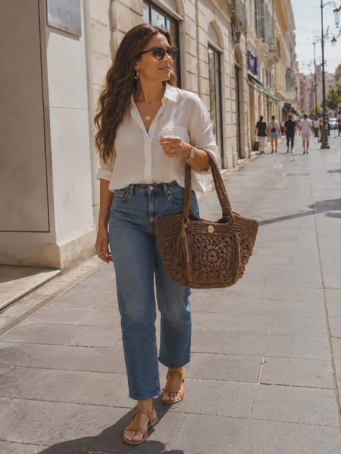 Aurora – Grand sac fourre-tout en crochet