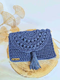 Maya – Sac crochet bohème chic à pompon