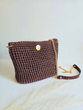 Anaïs – Sac bandoulière crochet & cuir