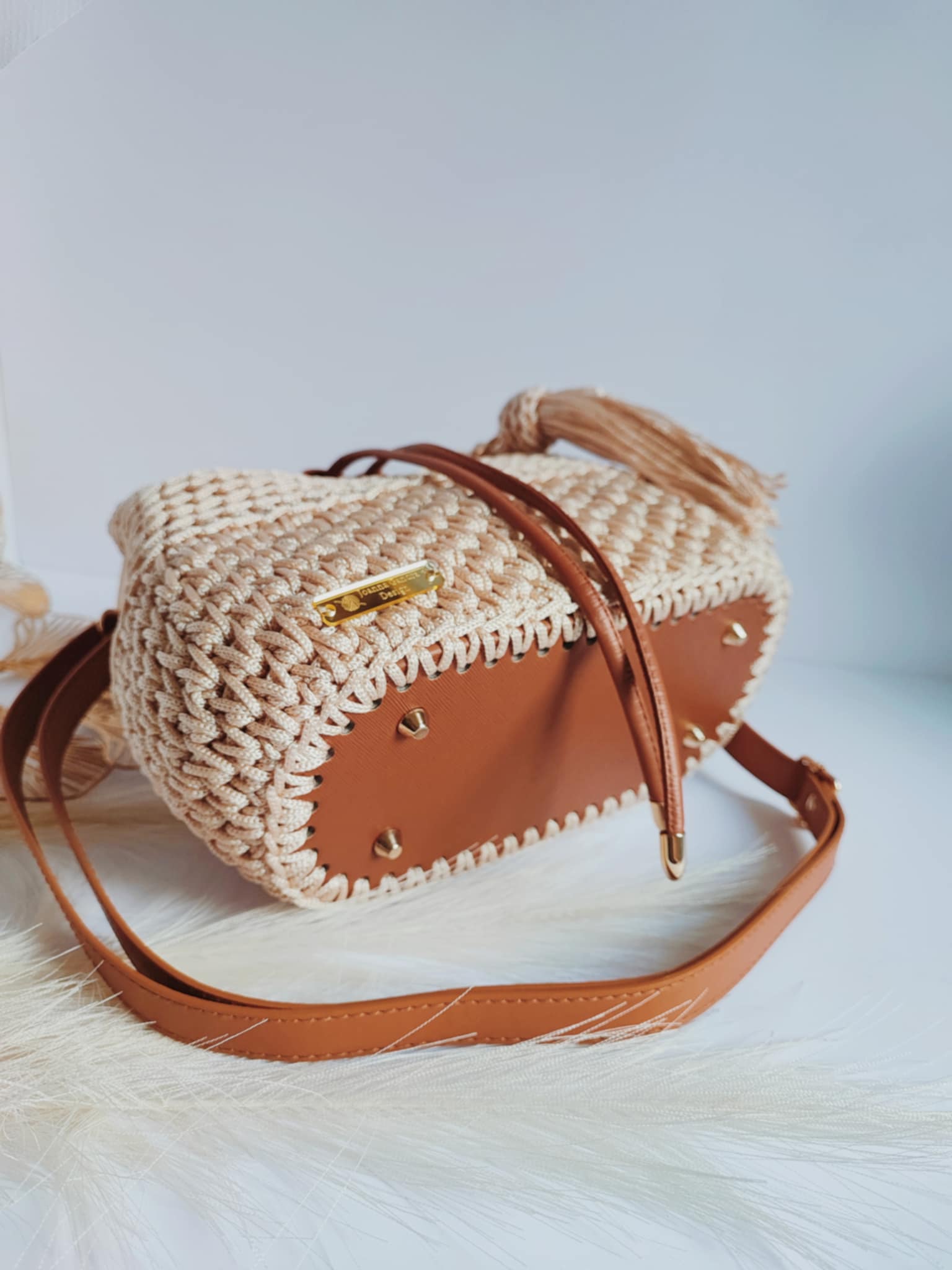 Sac Mila – Sac seau bohème en crochet fait-main